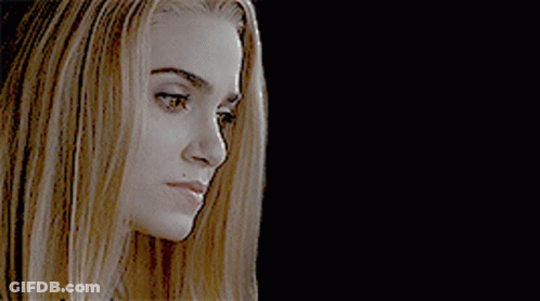 Close Up Woman With Long Blonde Hair GIF