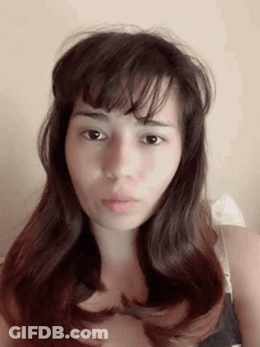 Close Up Woman With Long Hair GIF
