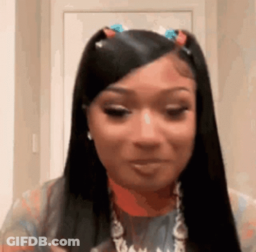Close Up Woman With Long Hair And Bow GIF