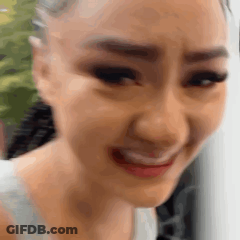 Close Up Woman With Tear On Cheek GIF