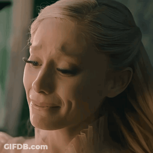 Close-Up Woman With Tear Running Down Cheek GIF