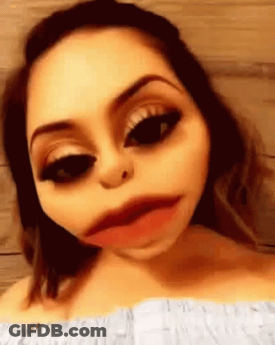 Close Up Woman With Very Large Mouth GIF