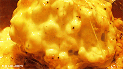 Close-Up Yellow Sauce Like Cheese GIF