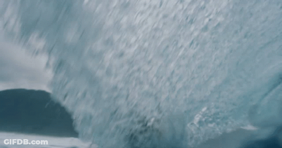 Close View Of Ocean Waves On Loop GIF