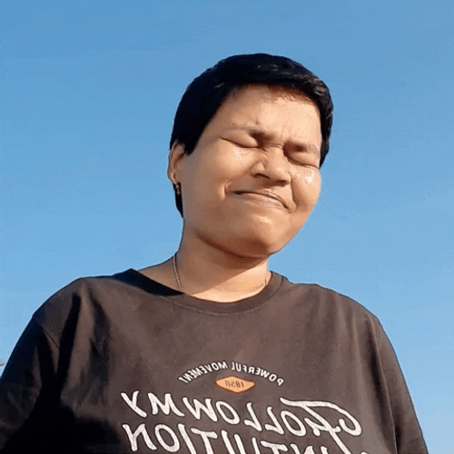Closed Eyes Nodding Head GIF