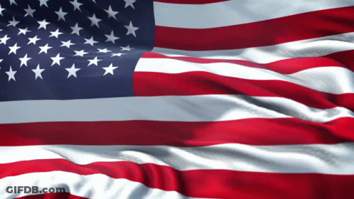 Closeup American Flag Stars Stripes GIF