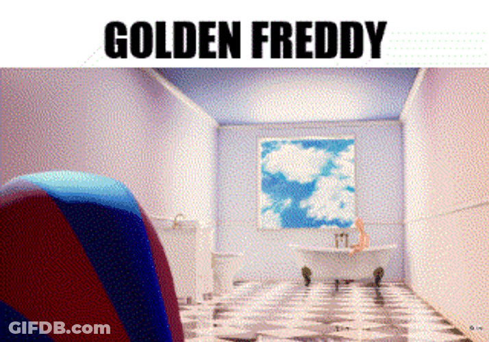 Closing Door Golden Freddy GIF