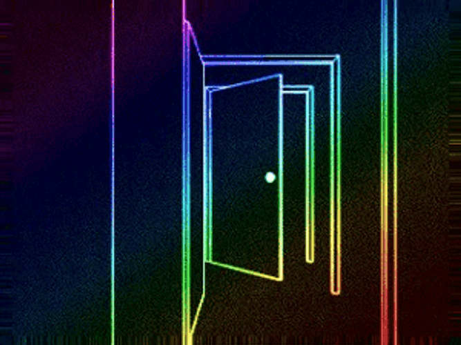 Closing Doors Illusion GIF