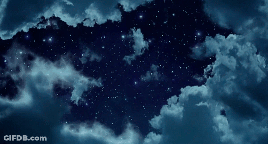 Cloud Aesthetic Beautiful Night Sky GIF