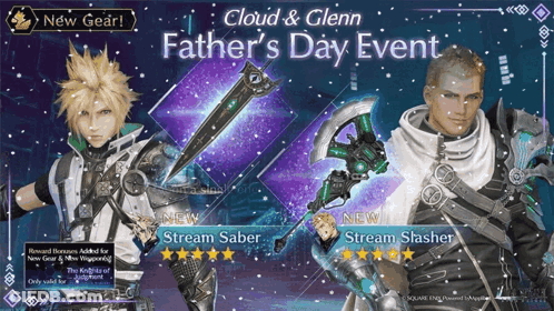 Cloud And Glenn Father 'S Day Event With Stream Saber And Stream Shasher GIF