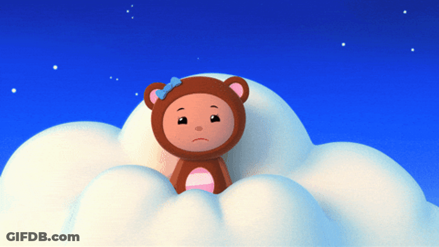 Cloud Bear Sleepy Time GIF