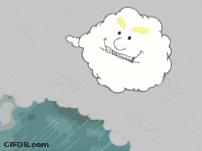 Cloud Holding Lightning GIF