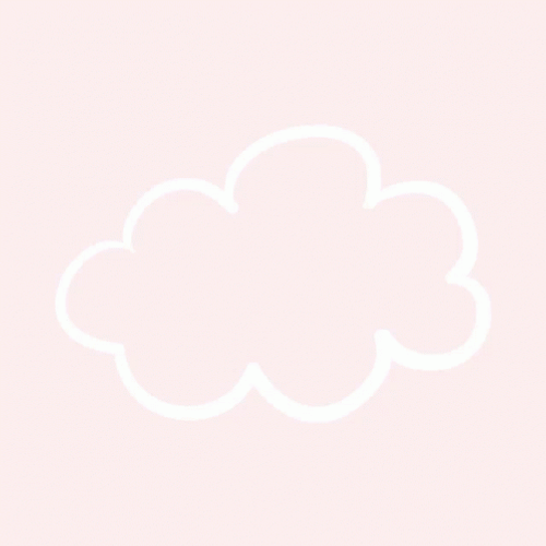Cloud In Light Pink Background GIF