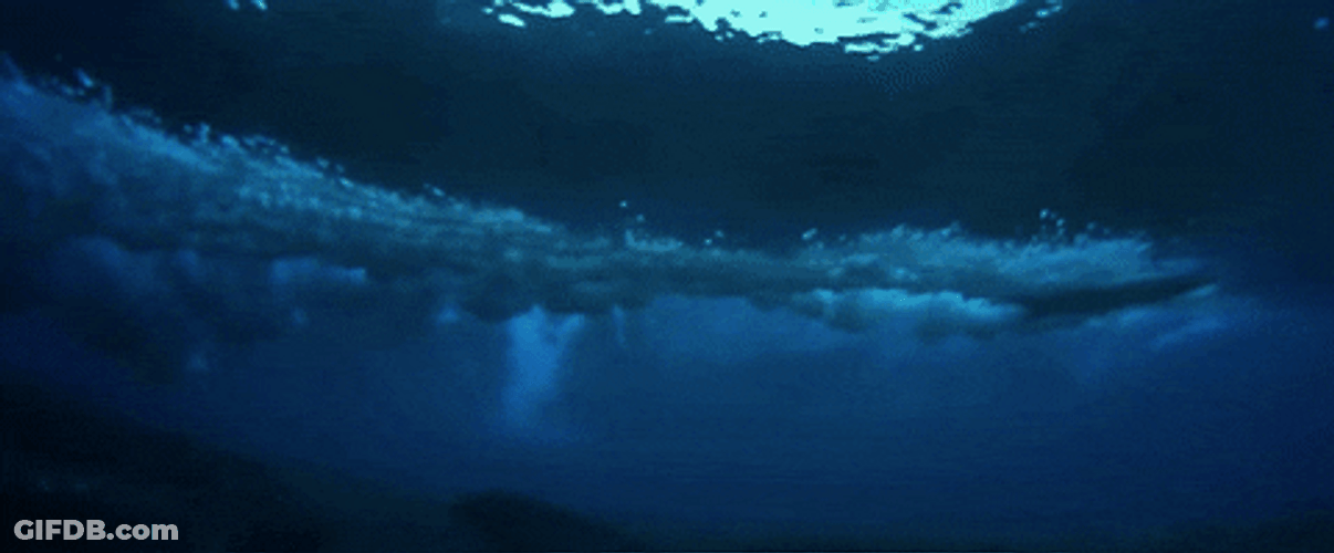 Cloud Like Ocean Waves Underwater GIF