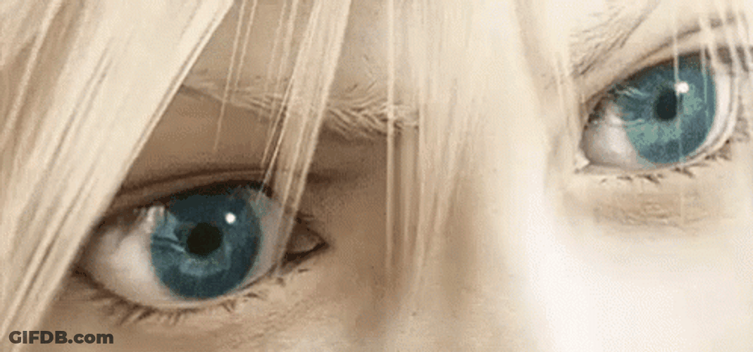 Cloud Strife Blue Eyes GIF