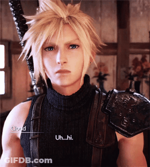 Cloud Strife Confidence GIF