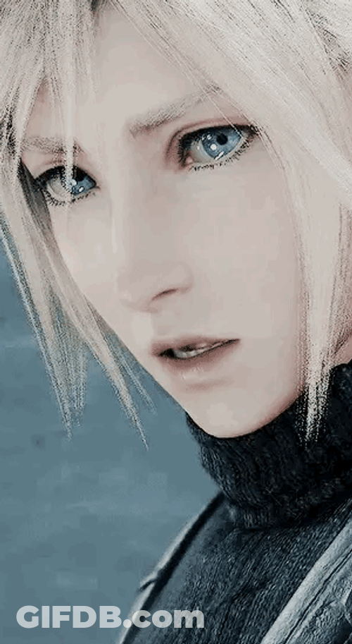 Cloud Strife Disappointed Face GIF