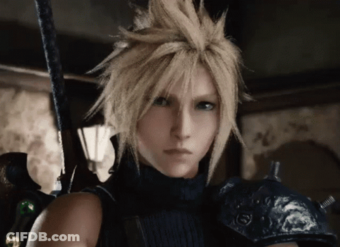 Cloud Strife Final Fantasy Approved GIF