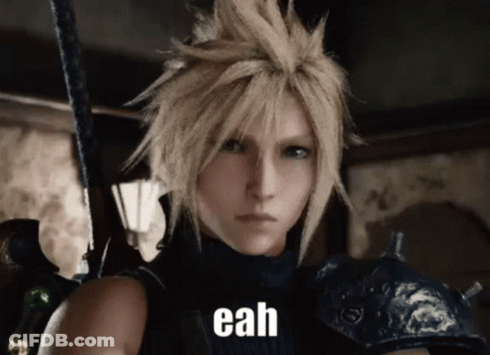 Cloud Strife Final Fantasy Eah GIF