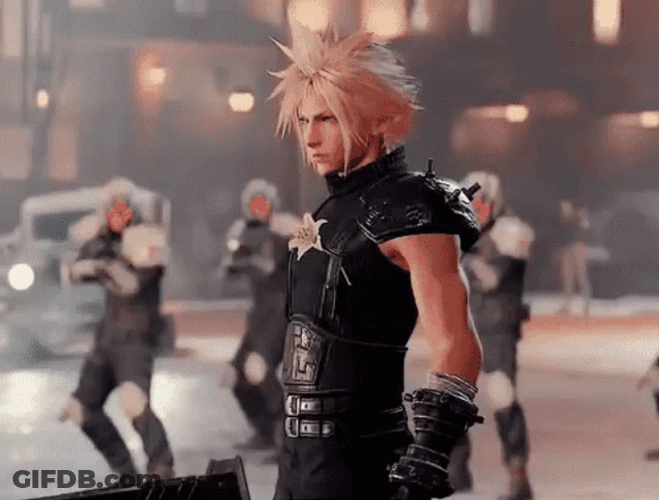 Cloud Strife Shame GIF
