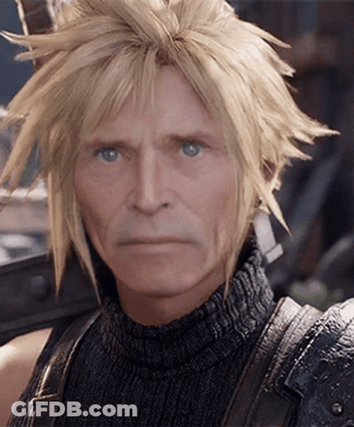 Cloud Strife Willem Dafoe GIF