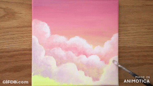 Clouds Painting On Canvas Animatica GIF