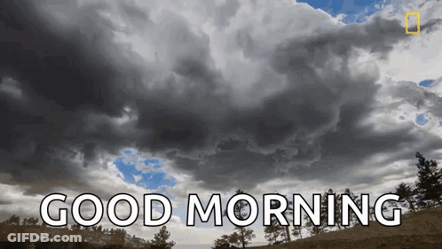 Cloudy Sky Good Morning GIF