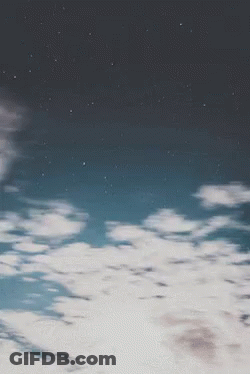 Cloudy Sky Reflected In Water GIF