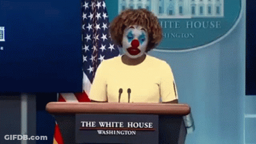 Clown At Podium White House GIF