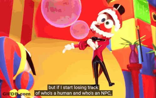 Clown Blowing Soap Bubbles But If I Start Losing Track GIF