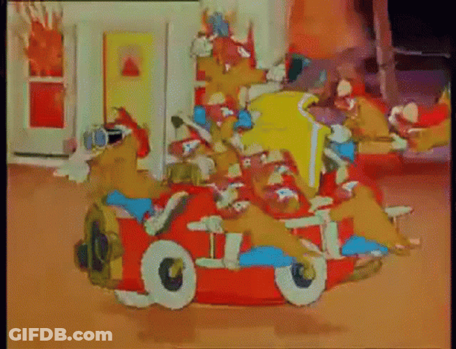 Clown Car Dumbo Clown GIF