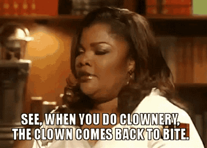 Clown Comes Back To Bite GIF