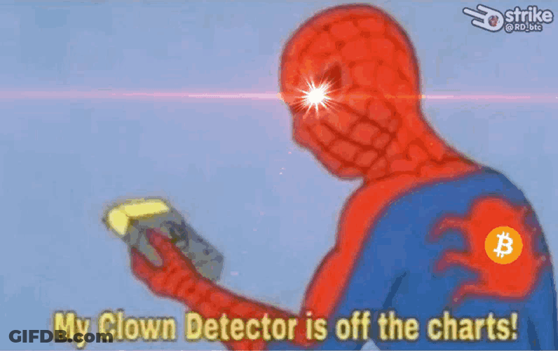 Clown Detector Bitcoin GIF