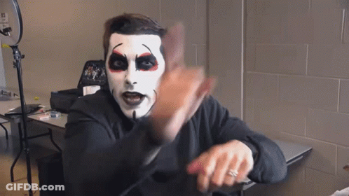 Clown Face Man Saying Danhausen Will Tell You GIF