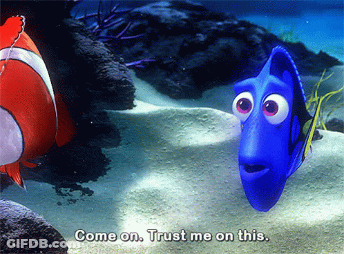 Clown Fish And Blue Fish From Finding Dory GIF