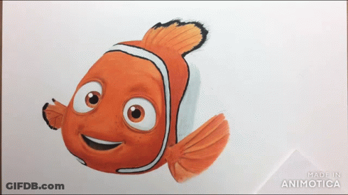 Clown Fish Made In Animatica GIF