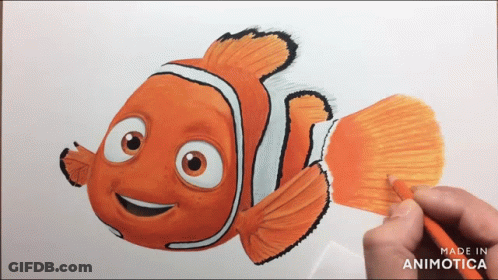 Clown Fish Made In Animotica GIF
