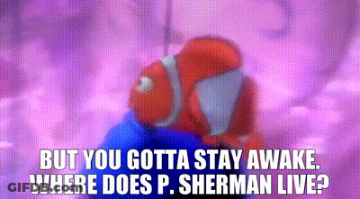 Clown Fish Saying But You Gotta Stay Awake Where Does P. Sherman Live GIF