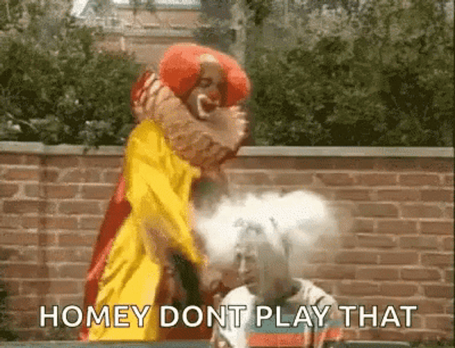 Clown Flour Slap GIF