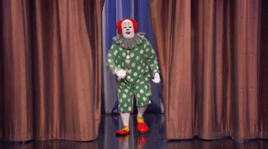Clown Hello Crowd GIF