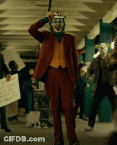 Clown Holding Sign Anyone Who Doesn't Have A Home GIF