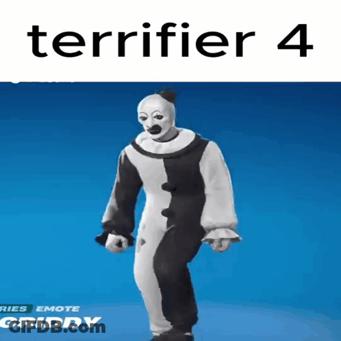 Clown In Black And White Outfit Dancing In Video Game GIF