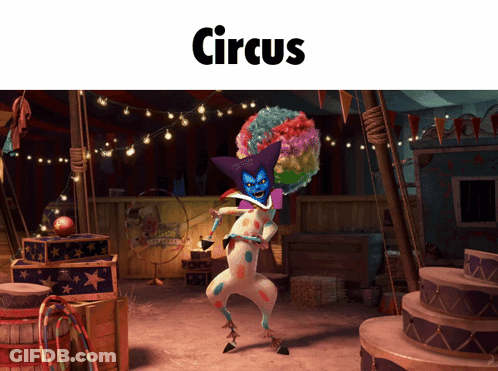 Clown In Circus Costume GIF