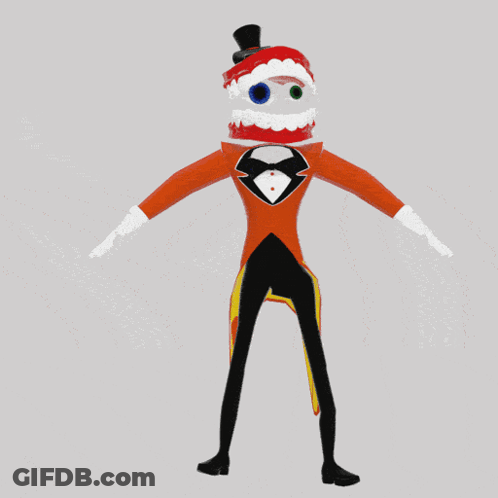 Clown In Tuxedo And Red Hat GIF