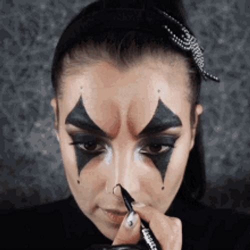 Clown Makeup Drawing Black Nose Bilintina GIF