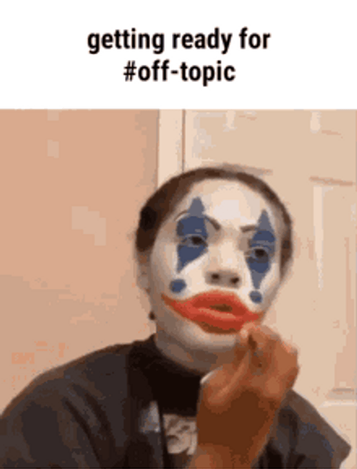 Clown Makeup Face Paint Halloween Meme GIF