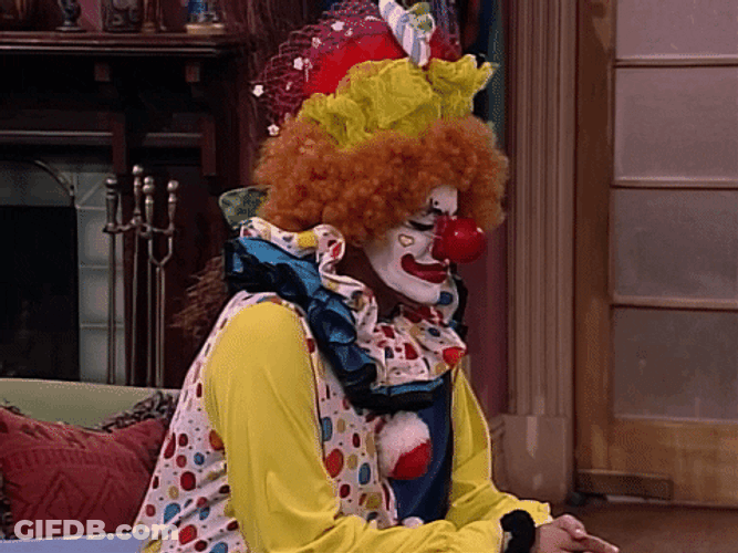 Clown Makeup Feeling Silly Living Single GIF