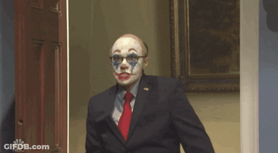 Clown Makeup Joker Entrance Saturday Night Live GIF