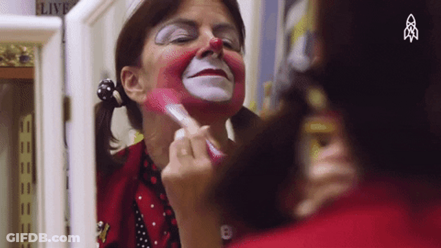 Clown Makeup Mirror Night Life Great Big Story GIF
