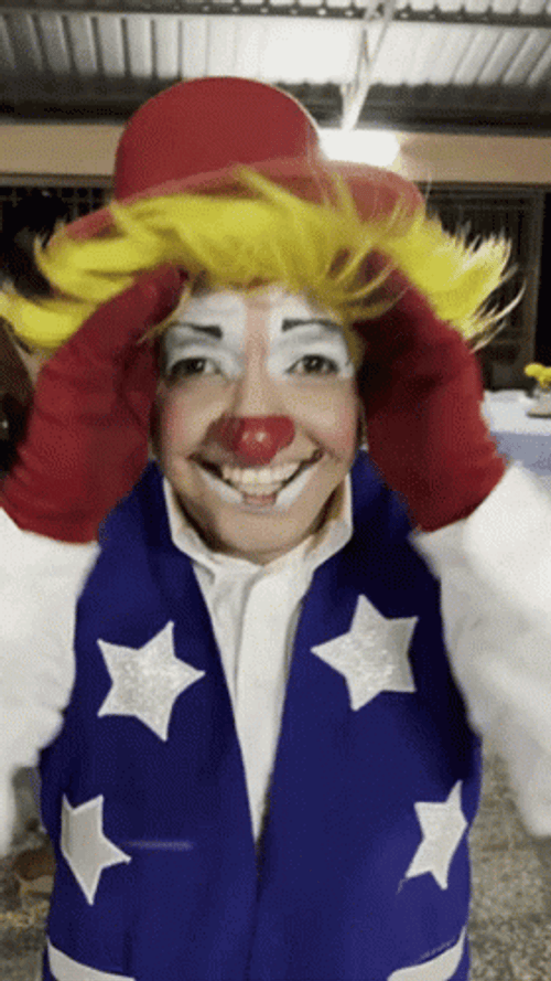 Clown Peek A Boo GIF